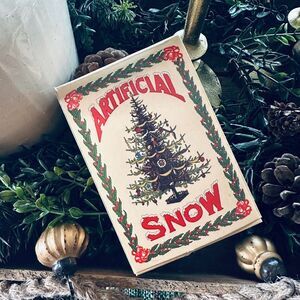Vintage Artificial Snow Old-Fashioned Mica Snow Mid Century Christmas Decor